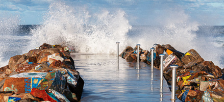 Solar Bollard Lighting - Ocean Tide Location